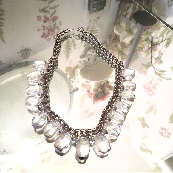 Jewelry - Sterling silver Artist Necklace - clear gemstone